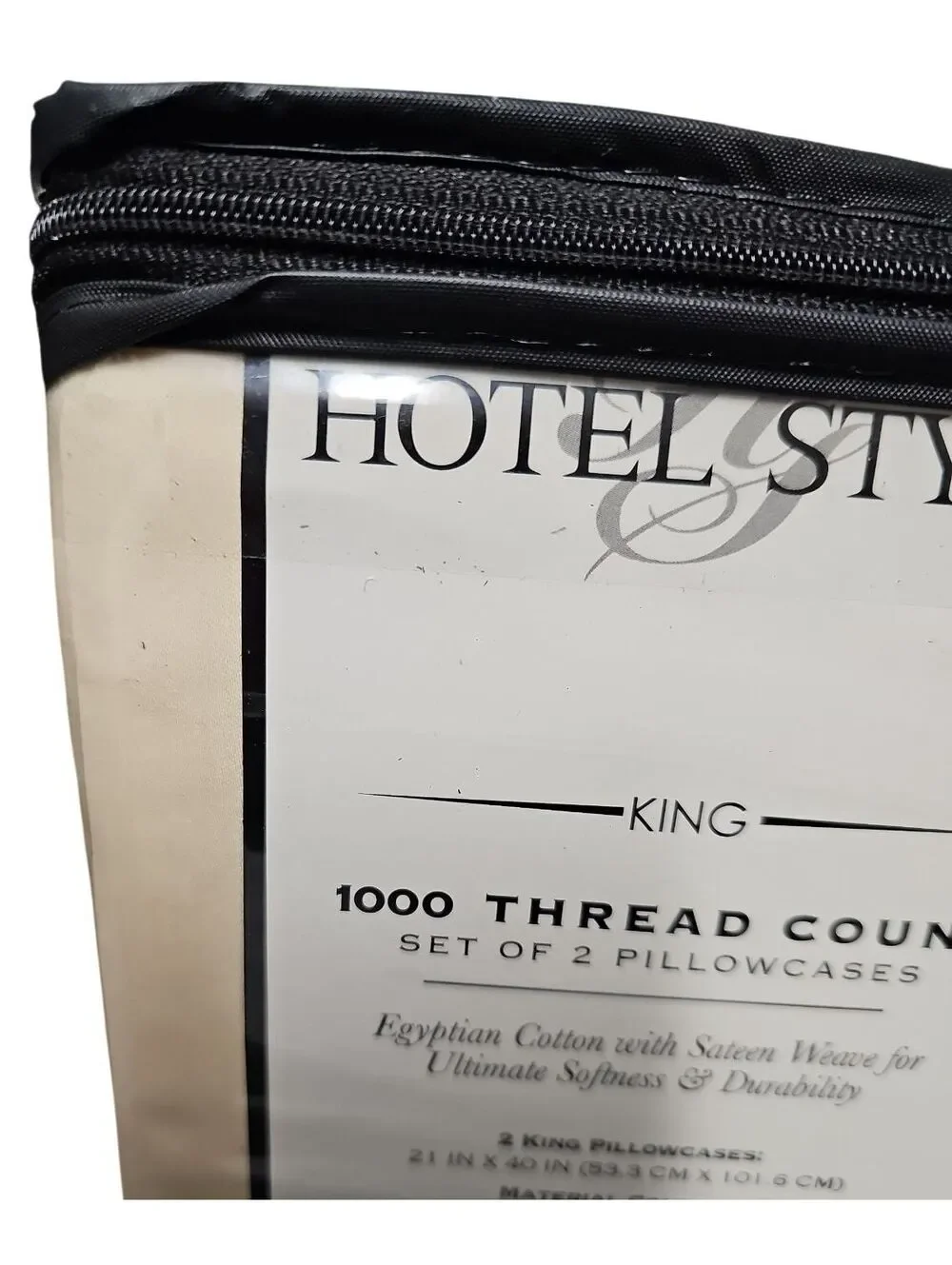 Hotel & Style King 1000 Thread Count Egyptian Cotton Pillowcases Set Of 2